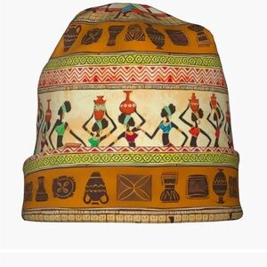 Colorful African Print Beanie